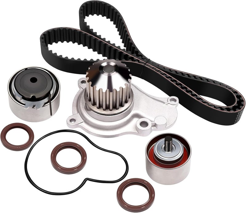 ASAPE Timing Belt Kit & Water Pump with Gasket Compatible with TCK265 2003-2009 for Chrysler for PT Cruiser 2.4L 2003-2006 for Dodge for Stratus 2.4L 2002-2005 for Jeep for Liberty 2.4L - Image 1